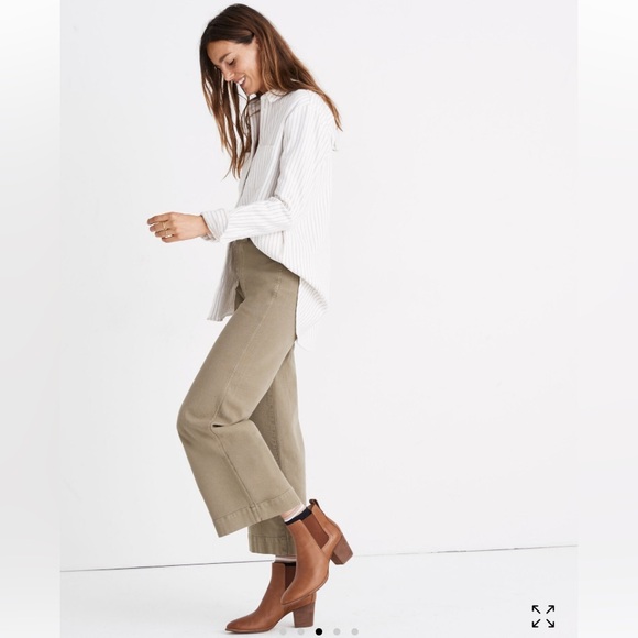 Madewell Flannel Sunday Shirt / Shacket in Stripe - Picture 3 of 7